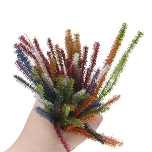 Colored Glitter Pipe <b>Cleaners</b> Middle Size <b>Plastic</b> DIY Craft Supplies For Children Educational Projects Party Decorations - Product Image 3
