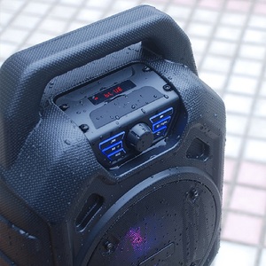 Loa Di Động 10W Có Micrô Không Dây Đèn Sàn Nhảy Và Bánh Xe Tăng Âm Trầm Hỗ Trợ Thẻ TF Pin Nhựa M1 Thụ Động 5" - Product Image 5