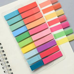 Convenient Self-Adhesive PET Index Tabs Stationery Rulers Magnetic Sticky Notes Memo <b>Pad</b> Plastic Sticker for Office Use - Product Image 5
