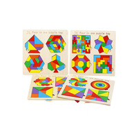 Niños geometría forma cognición a juego DIY 3D rompecabezas juegos de mesa bebé juguetes educativos de aprendizaje para niños niñas