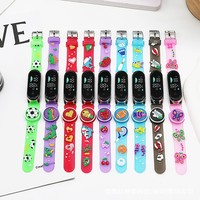 Montre LED créative en gros, nouvelle collection, motif dessin animé, lumière clignotante, montre numérique électronique pour étudiants, enfants, garçons et filles