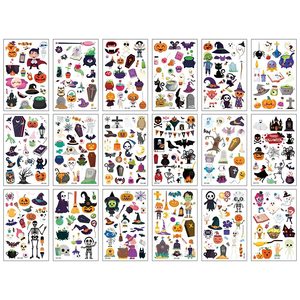 Halloween dolcetto o scherzetto tatuaggi per ragazzi e ragazze premi di Halloween assortiti Goodies Party Favor per bambini impermeabile cartone animato - Product Image 4