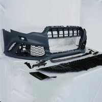 Nouveau kit de conversion de pare-chocs avant noir brillant de haute qualité pour Audi A6/S6 12-15 RS6 C7.5 16-18 à fixation par clip - Marque PNB, installation facile