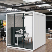 Cabine d'isolation sonore professionnelle sur mesure pour l'école de musique Instrument pratique Vocal Training Acoustic Pod Studio