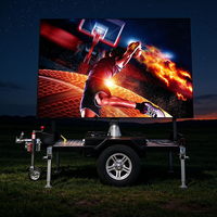 Affichage LED extérieur sur remorque, écran LED publicitaire mobile pour véhicule et panneau d'affichage LED