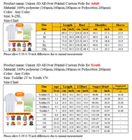 Impression par sublimation 3D personnalisée sur des polos à manches courtes pour hommes et femmes, personnalisez votre design