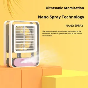 Wholesale New Mini <b>Misting</b> Fan <b>Spray</b> <b>Cooling</b> Portable with Night Light and 3-Speed - Product Image 2