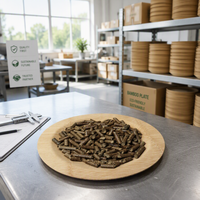 Granulés de biomasse en gros, fabriqués en usine, à faible teneur en cendres et en humidité, à prix compétitif, à valeur chromatique élevée, pour colorants industriels