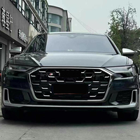 Pabrik kustom Fitment hitam/krom S6 baru Grill untuk Audi A6 S6 C8(2019-2023) Aftermarket S6 Grill harga grosir Bumper Grill