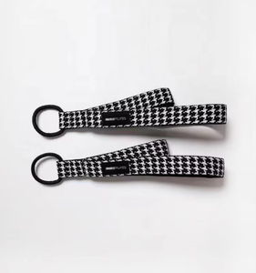Accesorios para Pilates Reformer, Correas Dobles de Tela y Nylon con Diseño Houndstooth en Blanco y Negro, <span class=keywords><strong>INIKO</strong></span> R0202424 para Estudios - Product Image 1