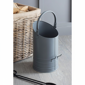 Seau à charbon en fer artisanal traditionnel de la meilleure qualité pour stocker le charbon de cheminée à la maison avec un design de poignée durable - Product Image 1