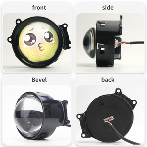 Nouveaux projecteurs LED RGB dynamiques « Demon Eyes » pour voitures, ampoules antibrouillard/de conduite 12V en aluminium couleur personnalisée, accessoires d'affichage - Product Image 4