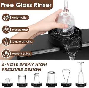 JUNJIE 럭셔리 16 게이지 스테인레스 스틸 친환경 5 년 보증 드롭 인 주방 싱크 33x22 인치 싱글 볼 <span class=keywords><strong>6</strong></span> 컵 와셔 - Product Image 5