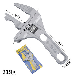 Adjustable Pipe Wrench 6-68mm Aluminum Alloy Single End Plumbing Tool - Product Image 1