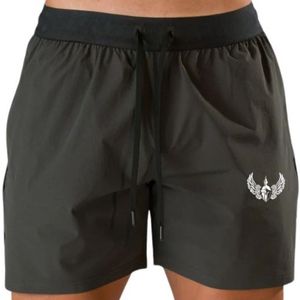 Shorts de sport gris foncé et noir pour hommes, séchage rapide, course à pied, fitness, entraînement, vêtements de sport avec poches latérales - Product Image 3