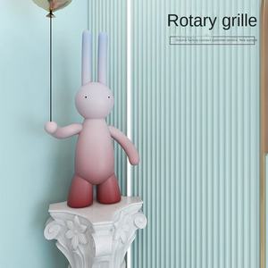 Panneau mural de plaque de grille rotative solide en fibre de conception géométrique moderne usine vente en gros arc cylindrique de forme convexe concave - Product Image 3