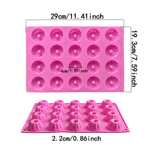 Mini <span class=keywords><strong>moule</strong></span> en silicone 20 trous <span class=keywords><strong>Savarin</strong></span> pour la cuisson en forme de vis Chocolat Bonbons Pudding Dessert Gâteau Décoration Fête Bougie <span class=keywords><strong>Moule</strong></span> - Product Image 4