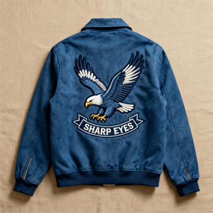 Tùy Chỉnh Cổ Điển Da Chenille Thêu Phim Hoạt Hình Thân Thiện Với Môi Windproof Nam Giới Của Mùa Đông Varsity Áo Khoác - Product Image 3