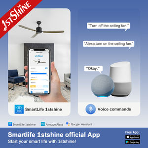 1stshine fabricant ventilateur ceil industriel moderne abs plastique fer bldc ventilateur de plafond avec 3 pales en plastique - Product Image 6