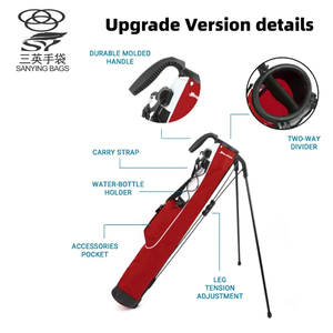 Consegna veloce Sunday Carry on matita piccola borsa da Golf impermeabile in poliestere leggero con supporto - Product Image 3