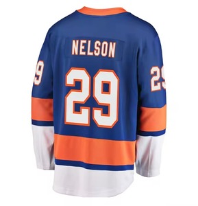 Maillot de hockey sur glace ajusté pour hommes personnalisés ensemble de chaussettes polyester OEM service broderie sublimation nom d'équipe personnalisé - Product Image 5