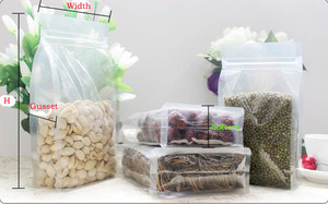 Bolsa de Fondo Cuadrado Transparente Reutilizable de 16*26*8cm con Refuerzo Lateral, Bolsa de Mylar para Alimentos con Sellado Térmico y Resellable - Product Image 6