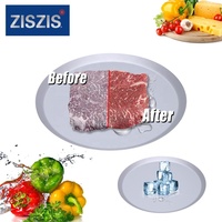 ZISZIS Plateau de décongélation rapide multifonction 2-en-1 en métal antiadhésif écologique 29/33CM compatible lave-vaisselle pour barbecue