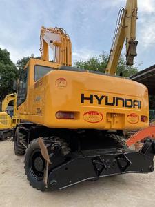 เครื่องขุด R210W-7ฮุนได21ตันปั๊มไฮดรอลิกเครื่องยนต์ Cummins มือสอง - Product Image 3