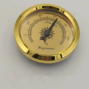 Termómetros Higrómetros Analógicos Redondos Pequeños de Plata con Cristal para Humedad o Digitales - Product Image 4