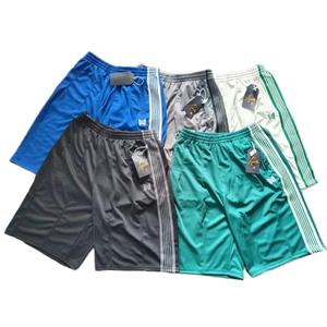 Pantalones Cortos Deportivos a Rayas de Nuevo Diseño, de Alta Calidad, con Bordado de Patrón de Mariposa, Bolsillo con Cremallera, Agujas Impermeables de Secado Rápido para Hombre - Product Image 1