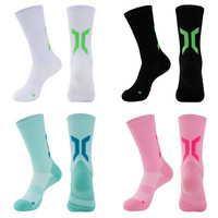 Concevez vos propres chaussettes de sport en tissu éponge personnalisées, chaussettes de basketball avec logo personnalisé