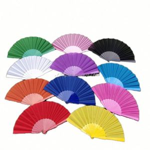 Abanico Plegable Ecológico de Verano para Mujer, Diseño Clásico Chino de Estilo Antiguo para el Año Nuevo, Portátil y Compacto de Bambú y Seda - Product Image 6