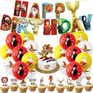 En gros <span class=keywords><strong>Harry</strong></span> <span class=keywords><strong>Potter</strong></span> <span class=keywords><strong>Thème</strong></span> Drapeau Ballon Gâteau Topper Ensemble Académie De Magie Pour La <span class=keywords><strong>Décoration</strong></span> De Fête D'<span class=keywords><strong>anniversaire</strong></span> - Product Image 1