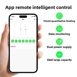 Büyük kapasiteli otomatik evcil hayvan besleyici çevre dostu plastik su ve gıda dağıtıcı köpek ve kedi kase satışa hazır - Product Image 6