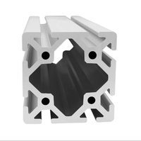 Profilé en aluminium anodisé robuste 8080 T5 à rainures en T pour armoires de machines CNC industrielles et équipements d'automatisation