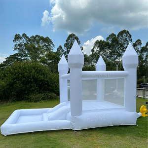 Nhà Sử Dụng Oxford Vải Nhỏ Kid Trắng Nhảy <span class=keywords><strong>Bouncy</strong></span> Lâu Đài Trắng Nhà Bị Trả Lại Với Bóng Pit - Product Image 6