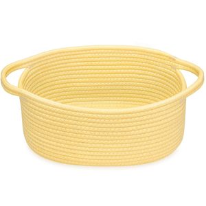 <span class=keywords><strong>Panier</strong></span> <span class=keywords><strong>à</strong></span> <span class=keywords><strong>linge</strong></span> en corde de coton tissé pliant quotidien de <span class=keywords><strong>grand</strong></span> <span class=keywords><strong>volume</strong></span> avec poignées Organisateur de rangement pour vêtements et jouets - Product Image 3