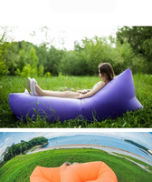 Chaise longue gonflable portable et pliable avec fonction massage pour la plage et le camping, canapé gonflable autogonflant, chaise longue d'extérieur pour la relaxation