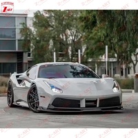 Z-ART 2015+ 488 Trockene Kohlefaser-Frontlippe für Ferrari 488 Prepreg Kohlefaser-Frontspoiler für Ferrari 488 Lippen-Spoiler Karosserie-Kit