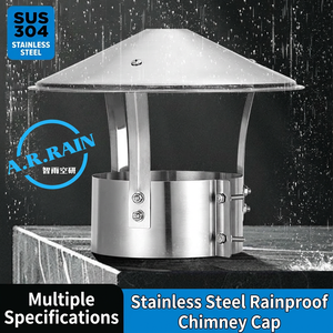 Capot de <span class=keywords><strong>cheminée</strong></span> en acier inoxydable réglable, résistant à la pluie, pour <span class=keywords><strong>conduit</strong></span> de climatisation et tuyau d'évacuation HVAC - Product Image 4
