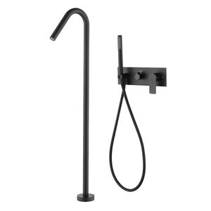 Robinet <span class=keywords><strong>de</strong></span> baignoire mural dissimulé Weihao Gun Gray, robinet <span class=keywords><strong>de</strong></span> <span class=keywords><strong>douche</strong></span> sur pied, robinet d'hôtel - Product Image 2