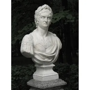 Statua greca busto romano classico mitologia greca sculture di marmo bianco figurine per la decorazione del parco