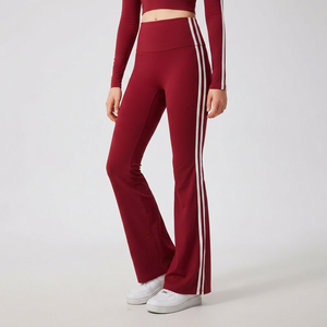 Women Simple High Waist Full Length Spandex/Nylon Breathable Elastic Waist Yoga Pants Tummy Control Butt Lifting Solid Pilates - Product Image 2