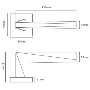Poignée de porte moderne en alliage de zinc, ensemble de serrures à levier, boutons et accessoires de quincaillerie intérieure pour portes en bois – Fourniture directe usine - Product Image 5