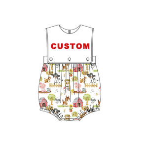 बच्चे सर्दियों के जम्पसूट कस्टम पैटर्न पोशाक के साथ छोटे सिबिंग मिलान कस्टम कढ़ाई बुलबुला कस्टम रोपर लड़कों के कपड़े - Product Image 3