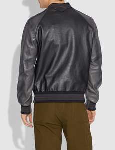 Chaquetas universitarias de cuero auténtico de talla grande reversibles - Product Image 3