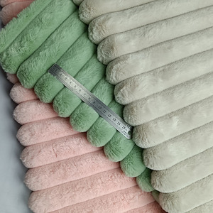 RTS Vải Nhung Kẻ Sọc Dày 100% Cm 3.5 Polyester Cho Chăn/Sofa/Bọc Ghế - Product Image 3