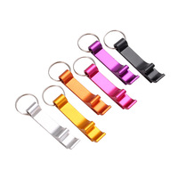 Ouvre-bouteille en aluminium avec anneau, portable et compact, ouvre-bouteille à bière créatif avec logo QR code, cadeau promotionnel idéal