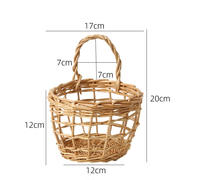 Petit panier de rangement mural pour cuisine - Design moderne et écologique pour comptoirs