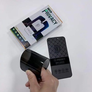 Dirigente per ordini diretti diamante dorato 9H ESD protezione dello schermo Privacy <span class=keywords><strong>pellicola</strong></span> in vetro temperato per <span class=keywords><strong>iPhone</strong></span> <span class=keywords><strong>12</strong></span> 16 Pro Max telefoni cellulari - Product Image 5